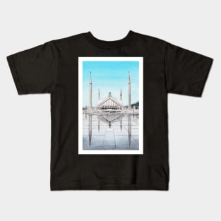 Faisal Mosque, Pakistan Kids T-Shirt